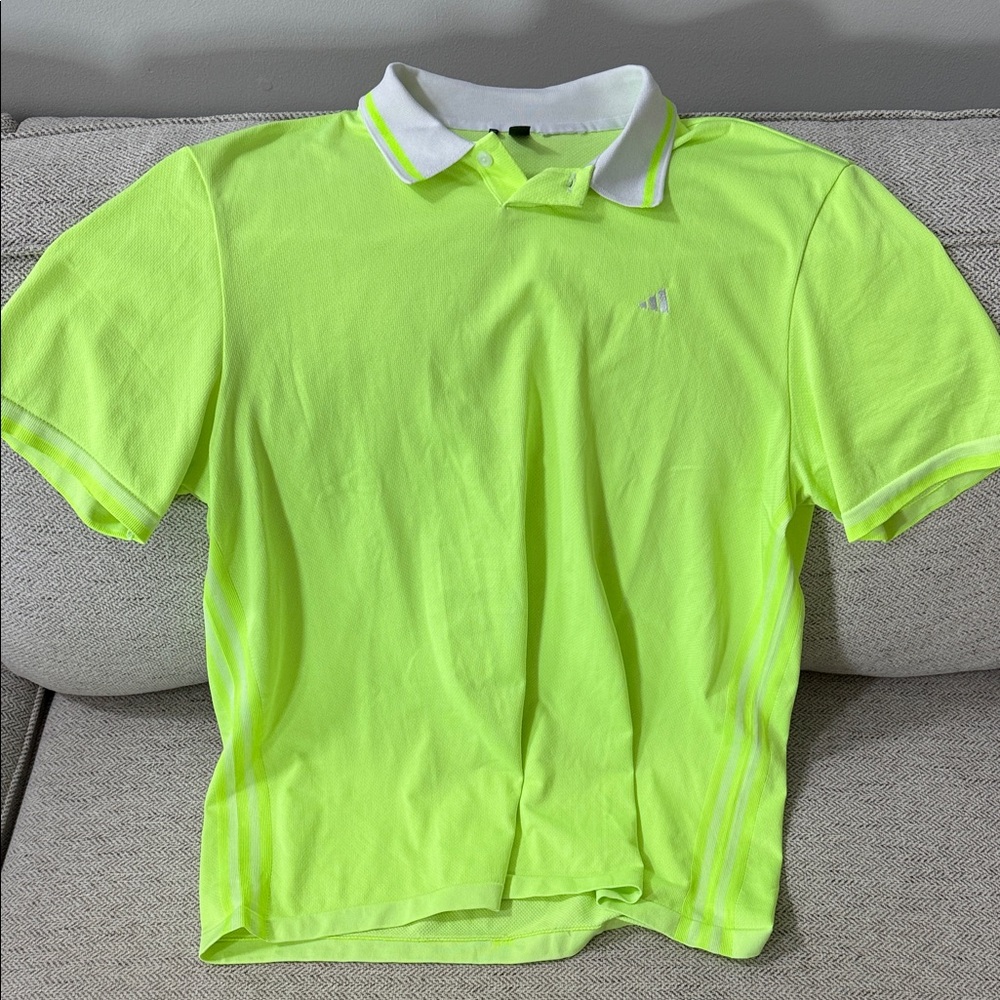 Adidas Men's Bright Lime Polo Shirt